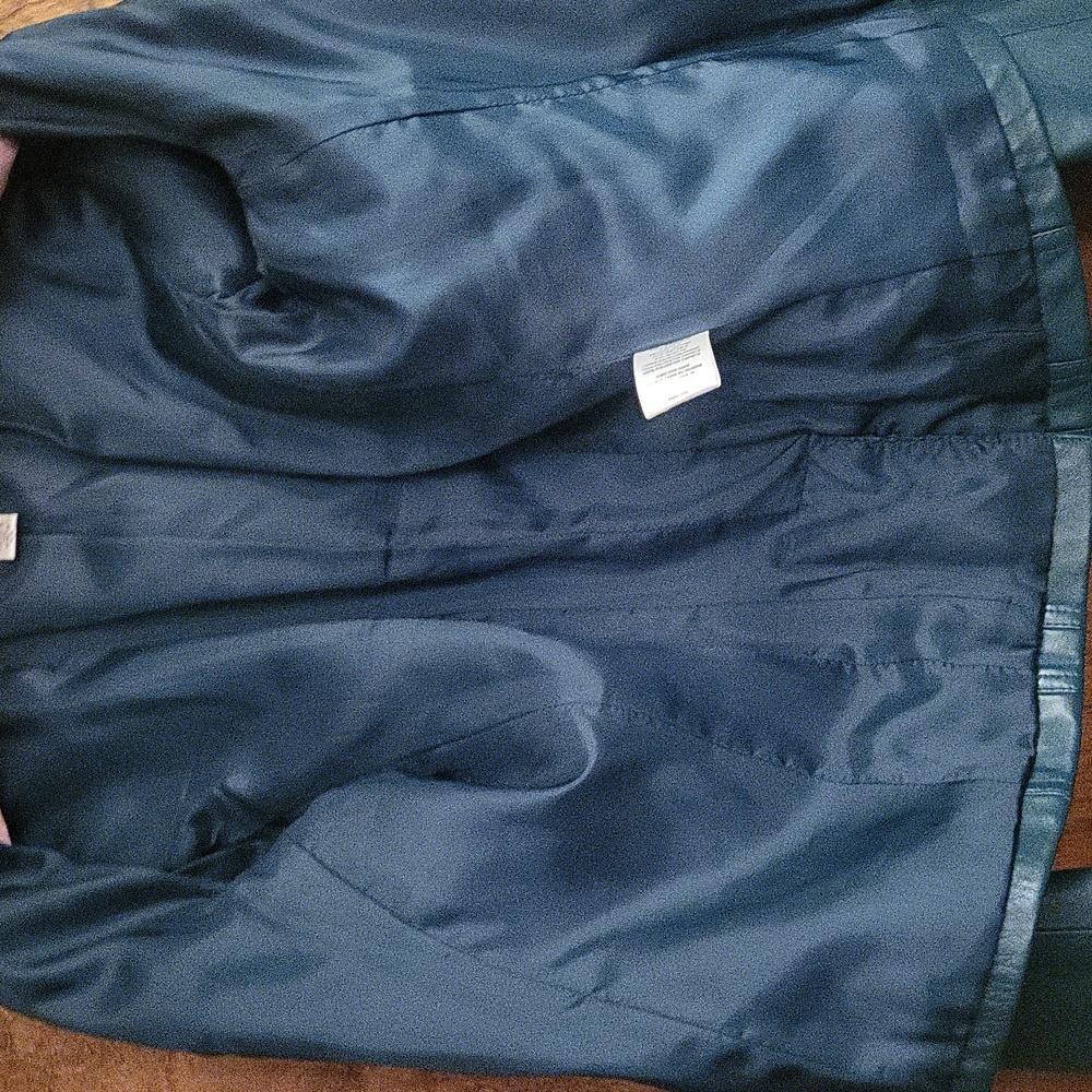 Teal Buttery Soft Leather Jacket Small - Picture 6 of 7